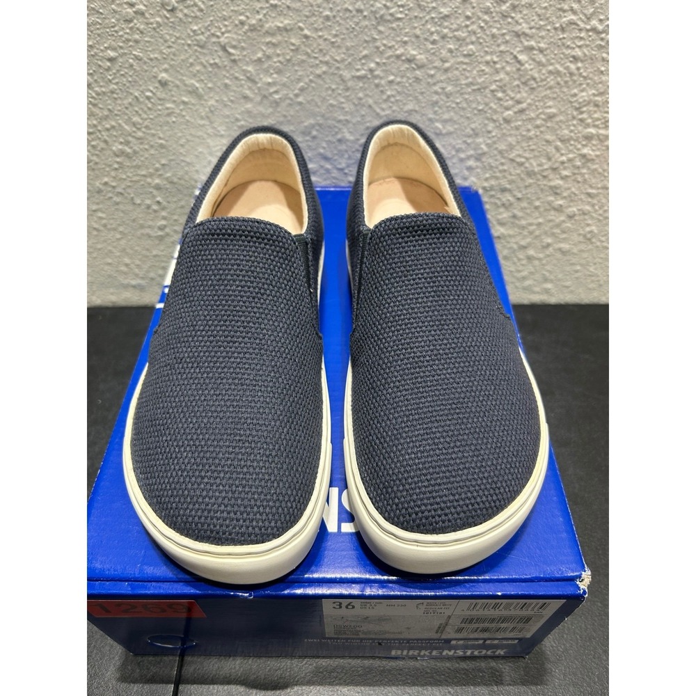 Birkenstock Oswego Textile Leather Midnight Blue EU 36 US L5‎ Womens